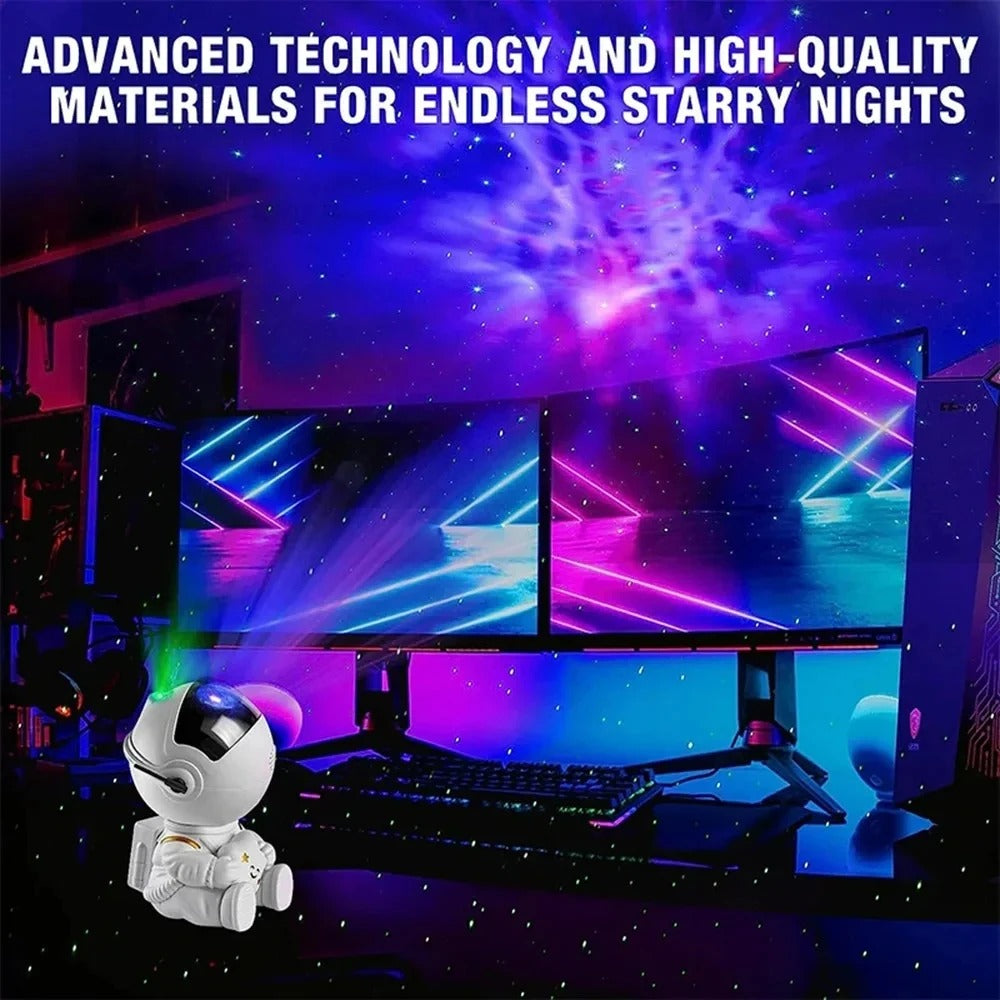Astronaut Galaxy Star Projector – LED Night Light - Genzify Store