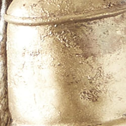 Deco 79 Gold Metal Cow Bells Christmas Hanging Decor - Genzify Store