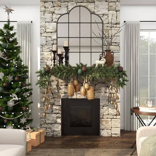 Deco 79 Gold Metal Cow Bells Christmas Hanging Decor - Genzify Store