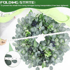 Spring Boxwood Wreath for Front Door with Berries & Eucalyptus Leaves - Genzify Store