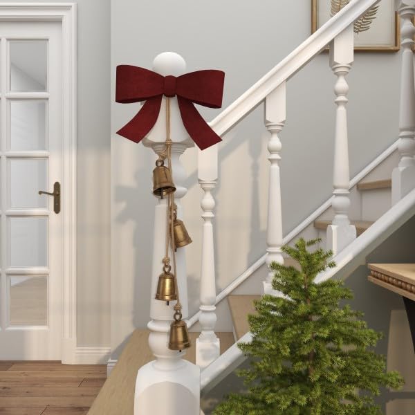 Deco 79 Gold Metal Cow Bells Christmas Hanging Decor - Genzify Store