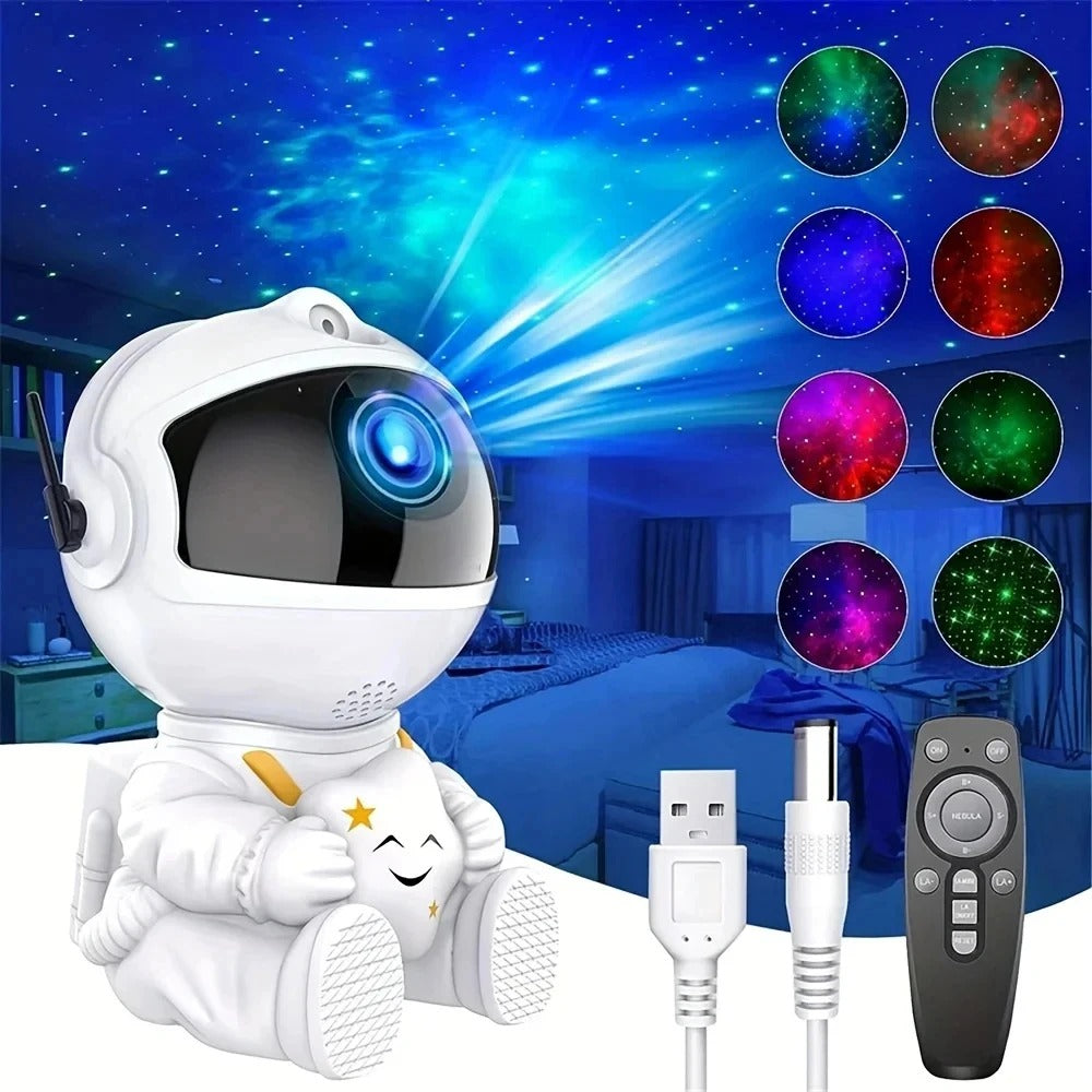 Astronaut Galaxy Star Projector – LED Night Light - Genzify Store