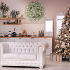 Spring Boxwood Wreath for Front Door with Berries & Eucalyptus Leaves - Genzify Store