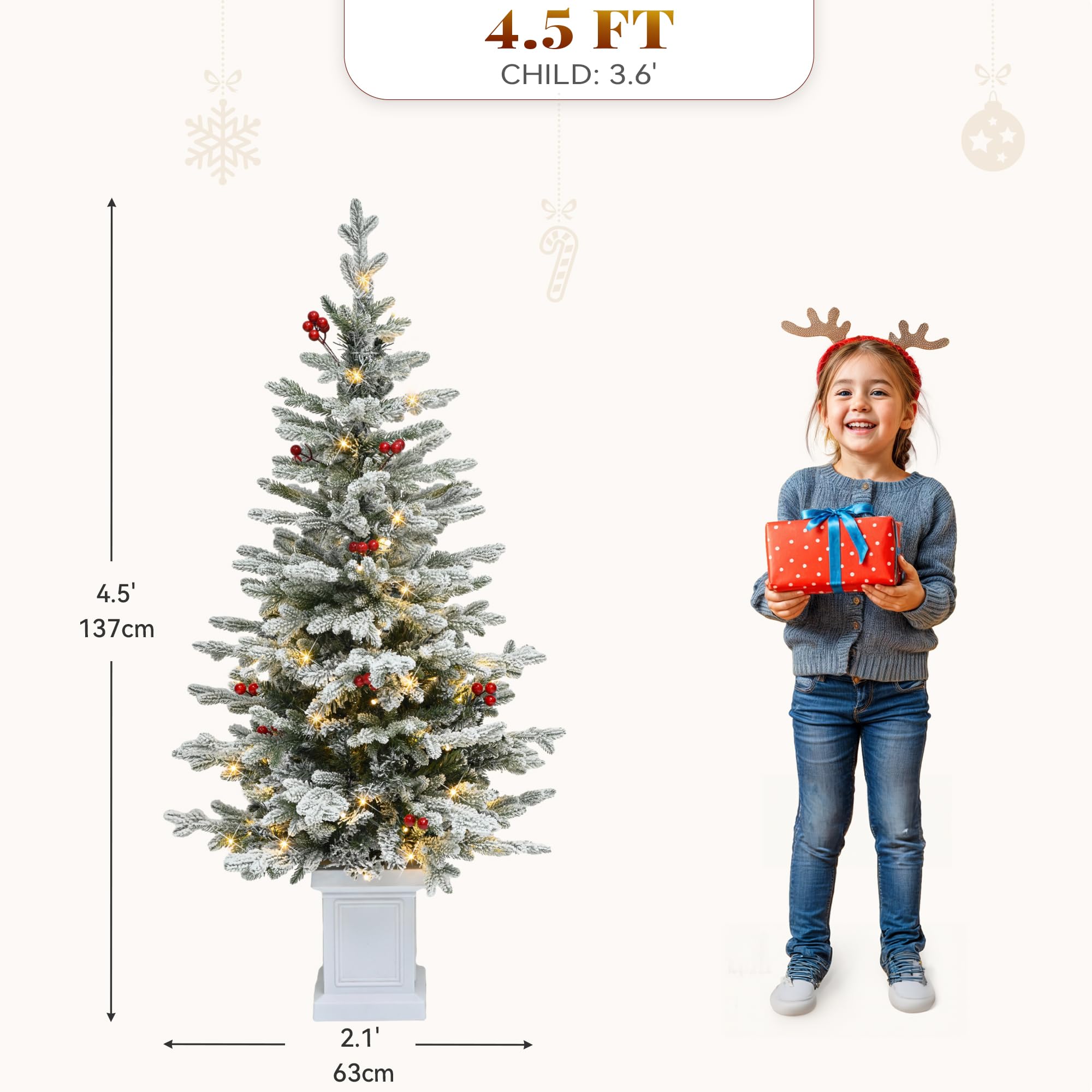YITAHOME Prelit Artificial Christmas Tree with Remote Control - Genzify Store