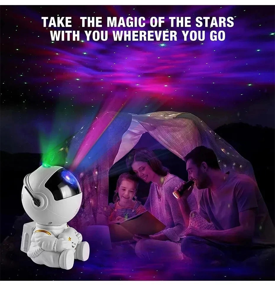 Astronaut Galaxy Star Projector – LED Night Light - Genzify Store