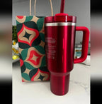 40oz Cosmo Red Gradient Ombre H2.0 Tumbler - Genzify Store