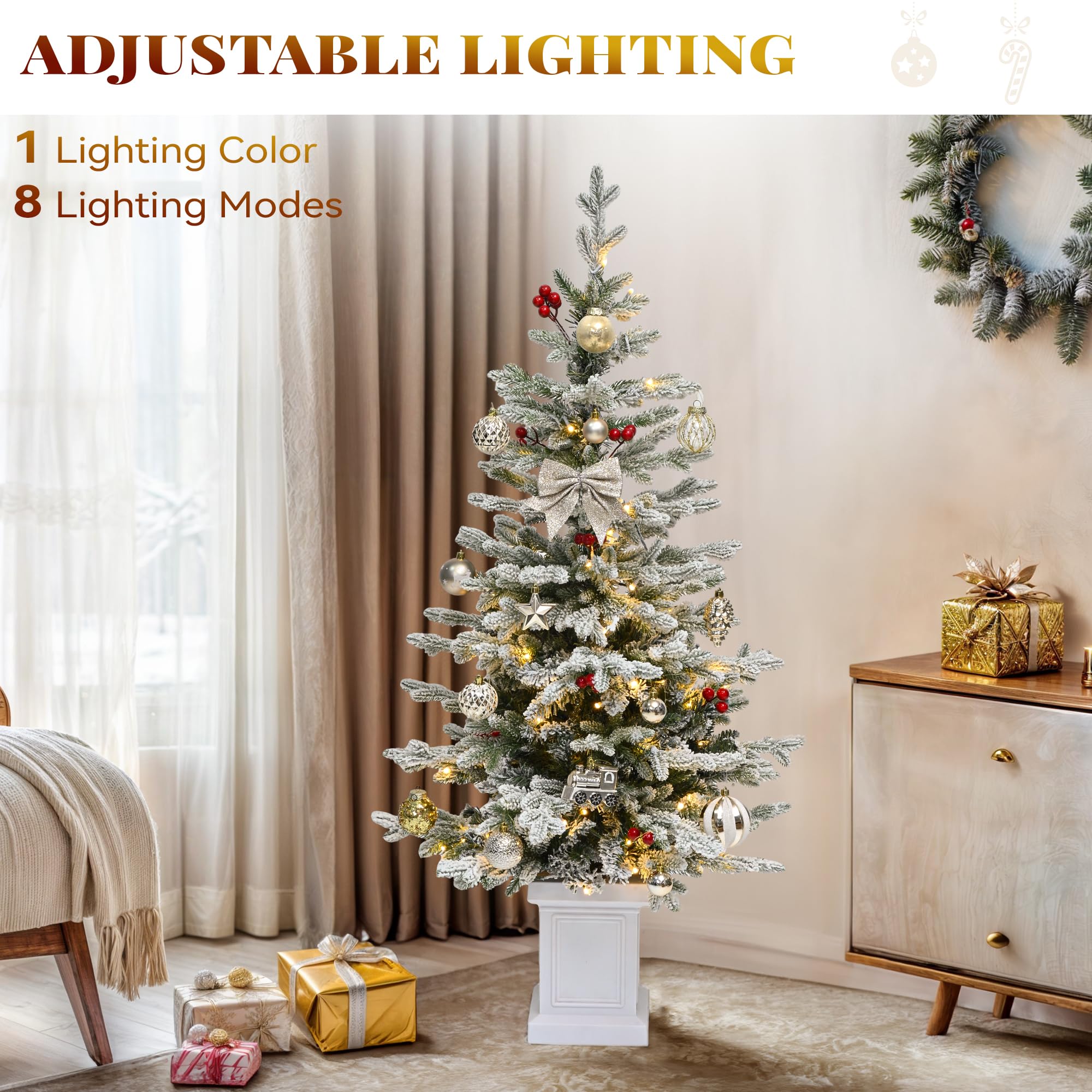 YITAHOME Prelit Artificial Christmas Tree with Remote Control - Genzify Store