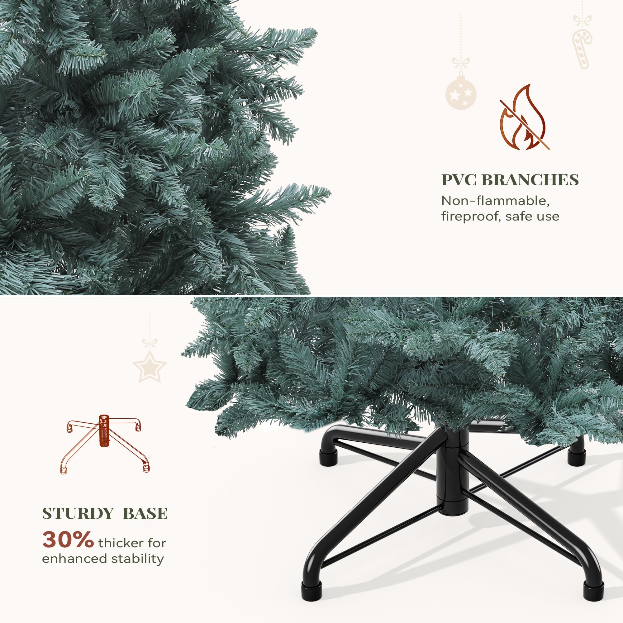 YITAHOME Prelit Artificial Christmas Tree with Remote Control - Genzify Store