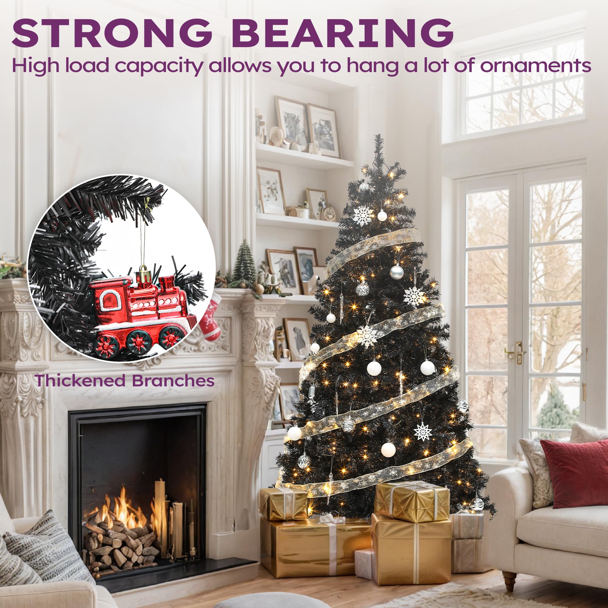 YITAHOME Prelit Artificial Christmas Tree with Remote Control - Genzify Store