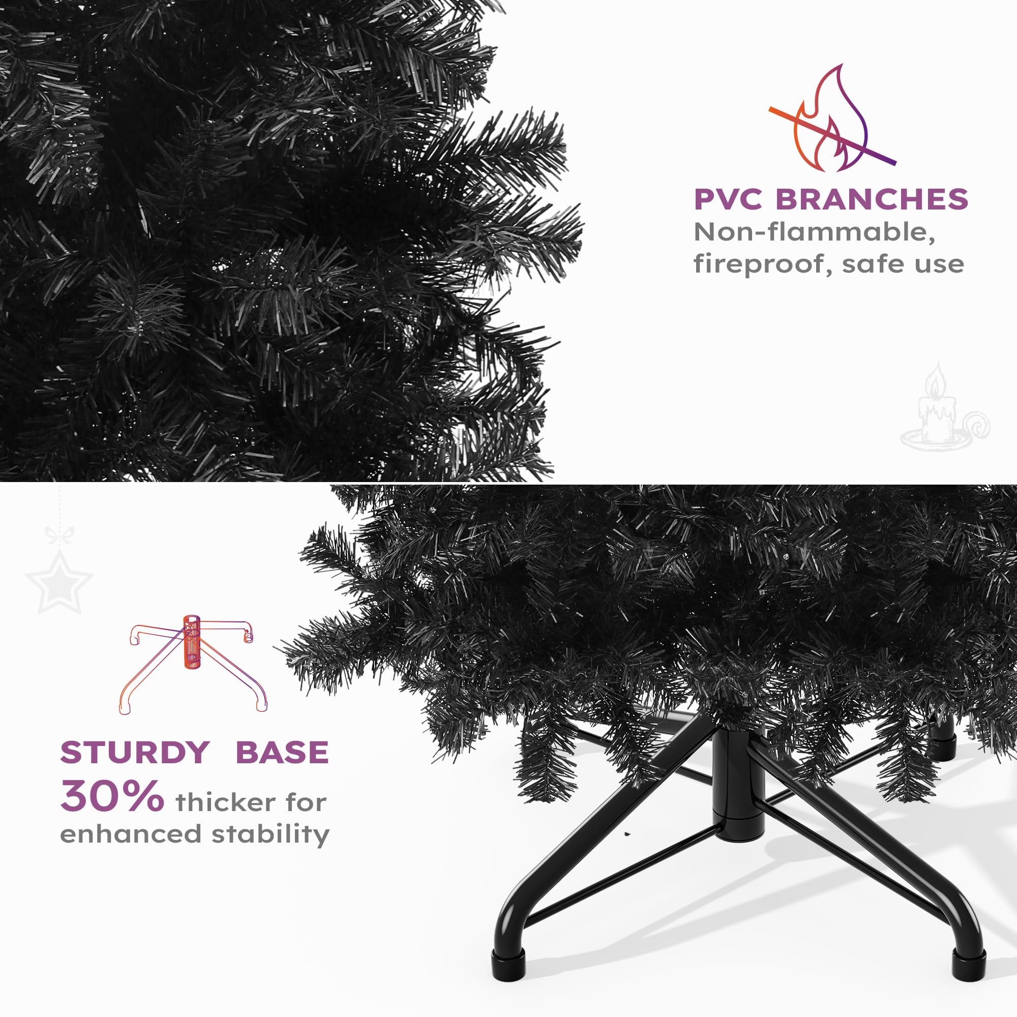 YITAHOME Prelit Artificial Christmas Tree with Remote Control - Genzify Store