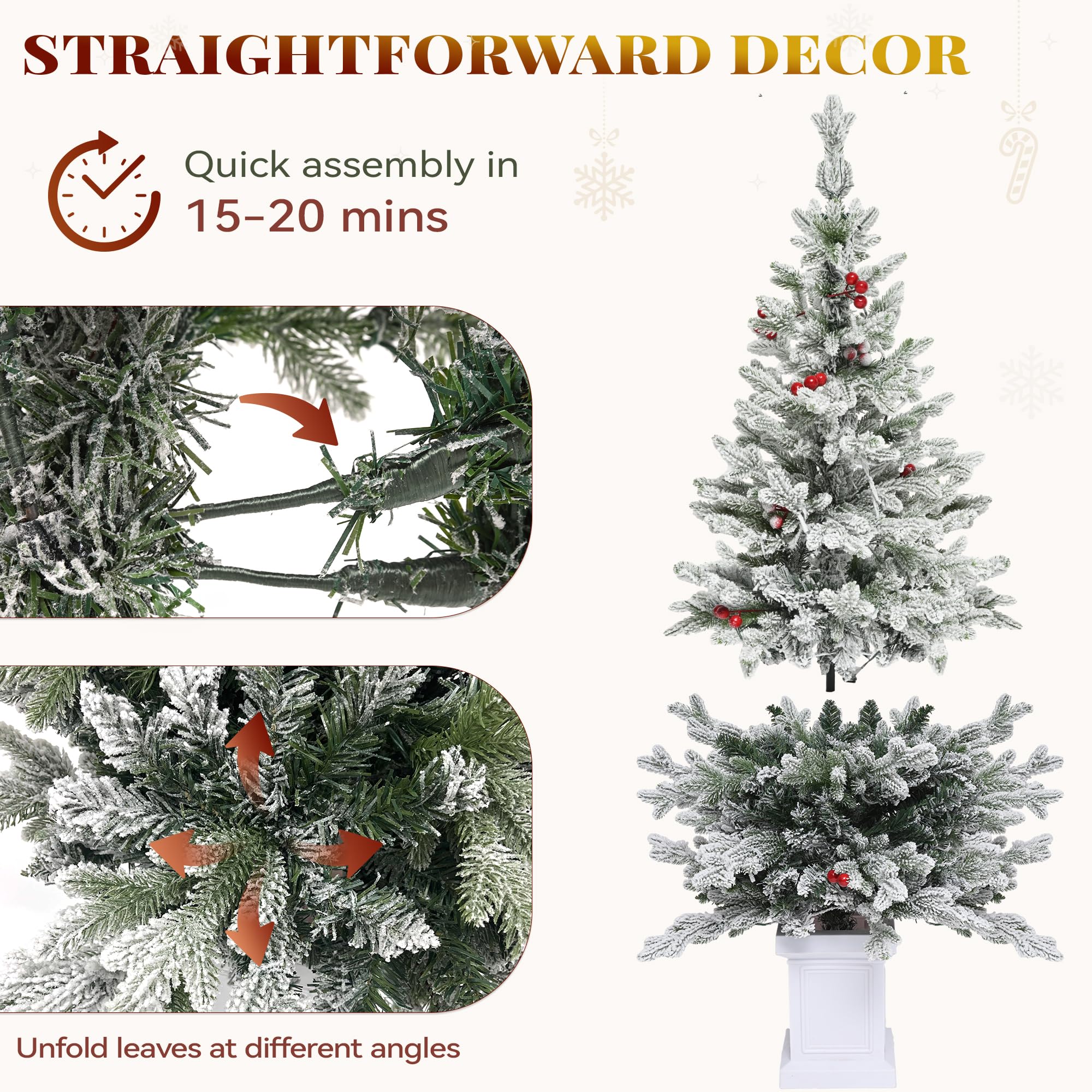 YITAHOME Prelit Artificial Christmas Tree with Remote Control - Genzify Store