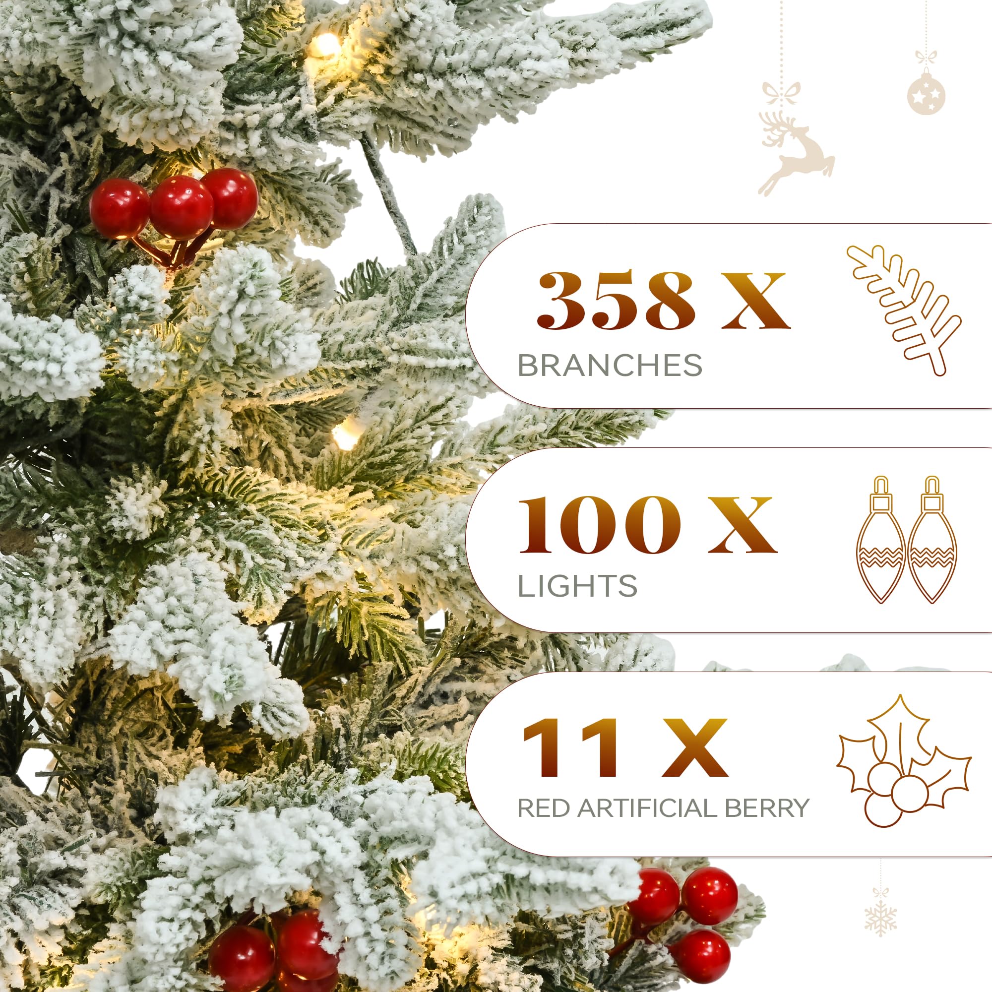 YITAHOME Prelit Artificial Christmas Tree with Remote Control - Genzify Store