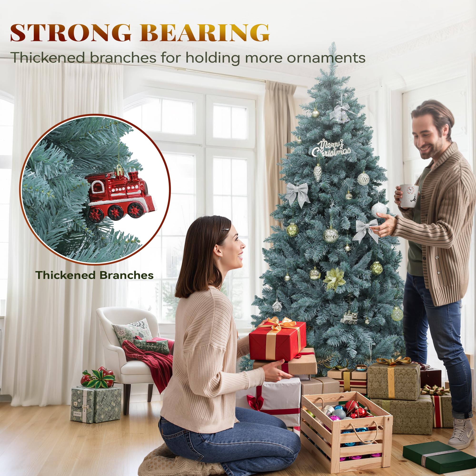 YITAHOME Prelit Artificial Christmas Tree with Remote Control - Genzify Store