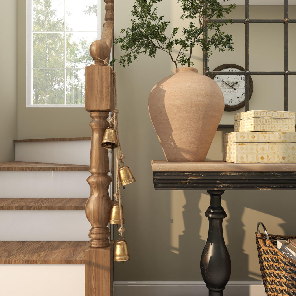 Deco 79 Gold Metal Cow Bells Christmas Hanging Decor - Genzify Store