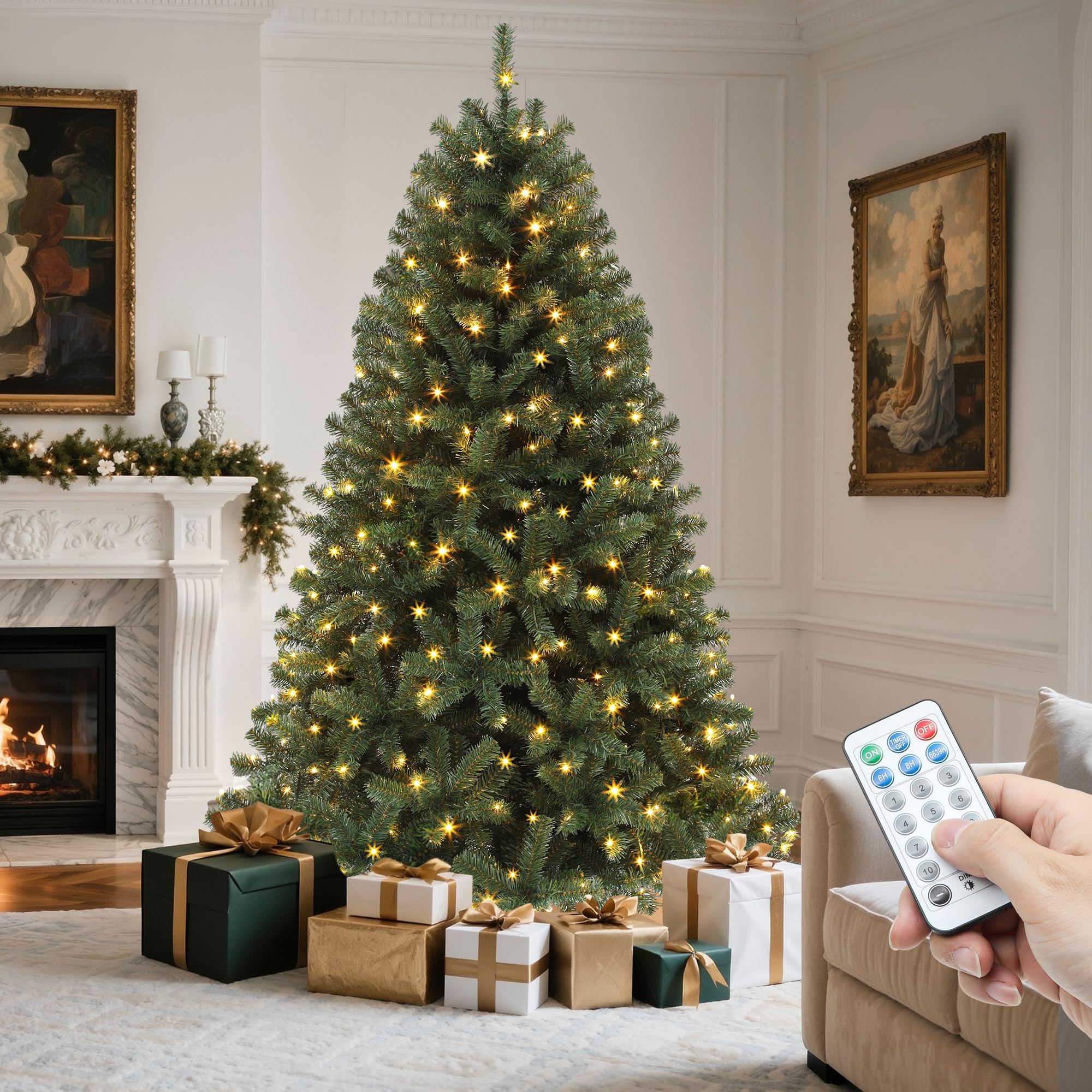 YITAHOME Prelit Artificial Christmas Tree with Remote Control - Genzify Store
