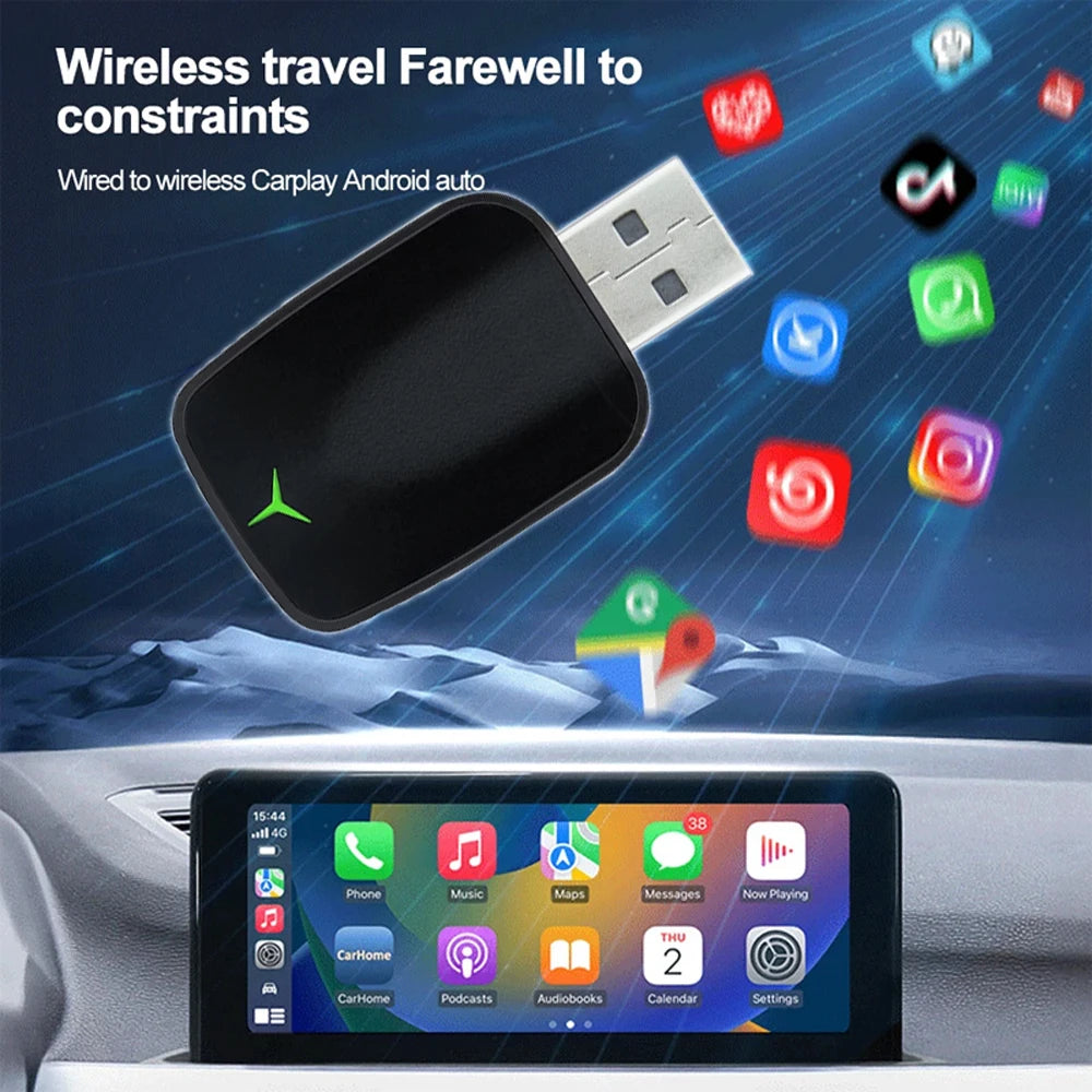 New 2 in 1  Wireless CarPlay Auto Adapter - Genzify Store