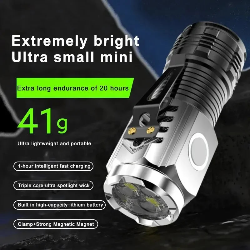Mini USB Rechargeable Flashlight - Genzify Store