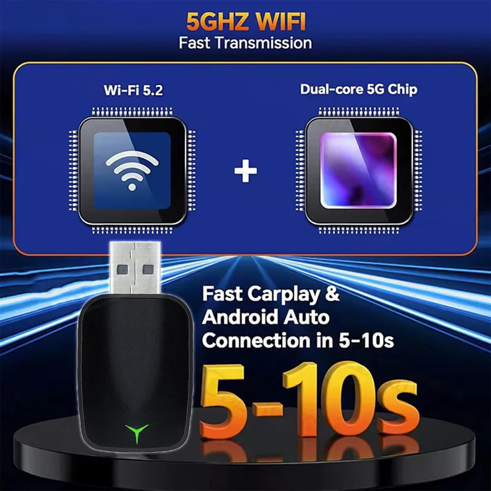New 2 in 1  Wireless CarPlay Auto Adapter - Genzify Store