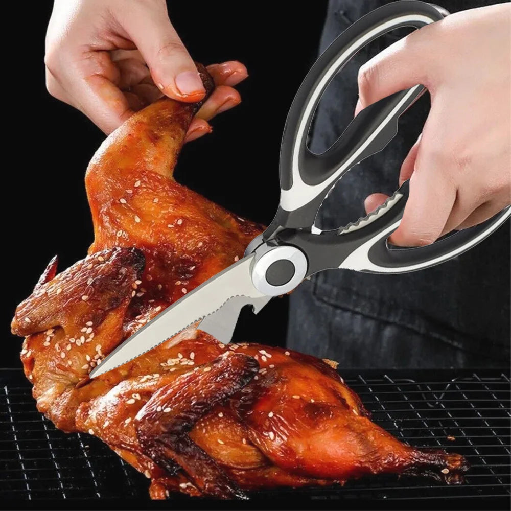 Multifunctional Stainless Steel Kitchen Scissors - Genzify Store
