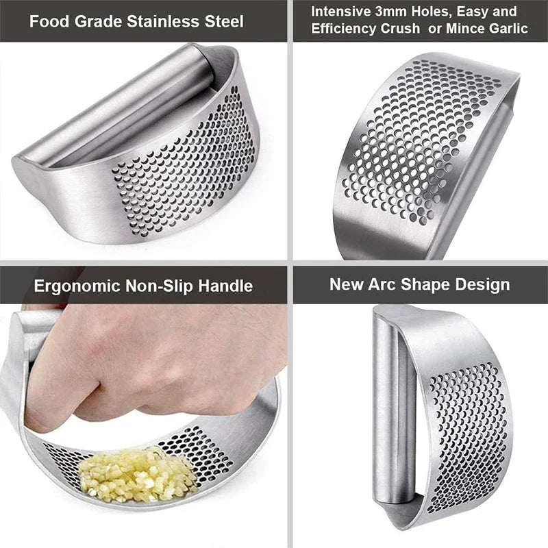 Upgraded Stainless Steel Garlic Press - Genzify Store