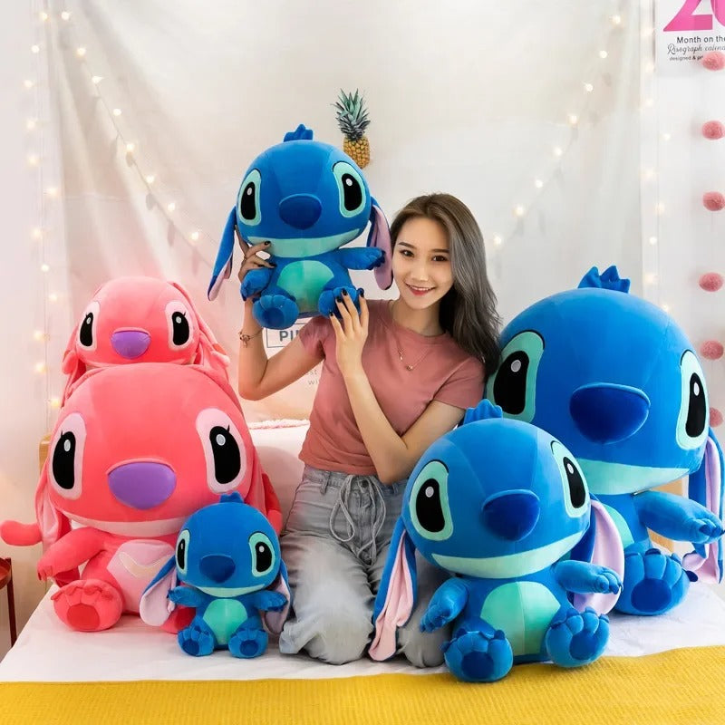 Giant Lilo & Stitch Plush Toy – Couple Pillow Gift (55CM) - Genzify Store