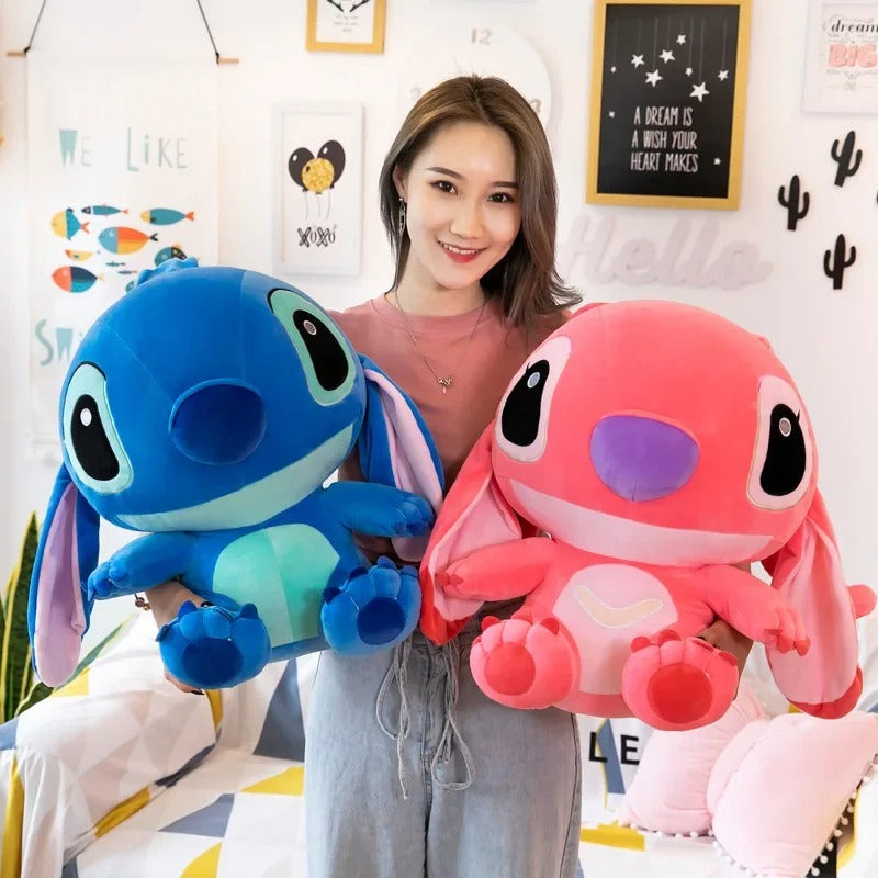 Giant Lilo & Stitch Plush Toy – Couple Pillow Gift (55CM) - Genzify Store